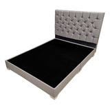 Base Cama Con Espaldar Capitoneado King 200x200 + Envió Btá 