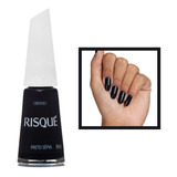 Esmalte Risque Preto Sepia Cremoso Hipoalergenico 8ml