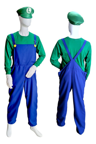 Disfraz Inspirado  En  Mario Bros Y Luigi Adulto