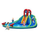 Tobogán Inflable Costway Con Piscina De Agua Y Pared De