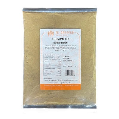 Consomé De Res Caldo Sazonador Vegano 500 Gr | MercadoLibre