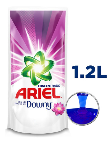 Recarga Detergente Líquido Concentrado Ariel Downy 1,2 L