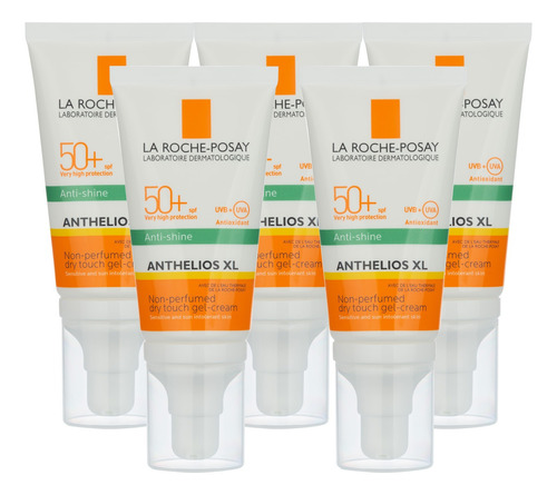 Kit X5 La Roche Posay Anthelios Fps50+ Toque Seco X 50ml