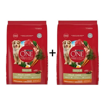 Alimento Para Perro One Purina Pollo Y Carne 2 De 12kg C\u002Fu | Envío gratis