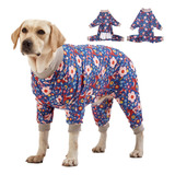 Pijama Lovinpet Con Diseño De Pitbull Para Perros Grandes, C