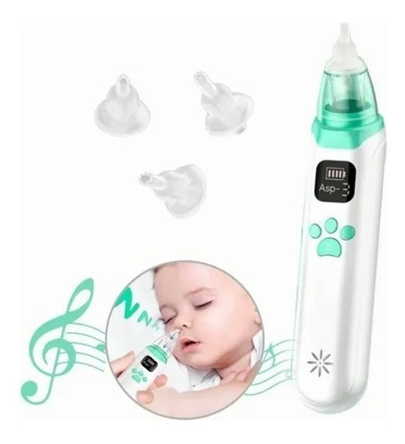 Aspirador Nasal Para Bebés, Limpiador Eléctrico Removedor De