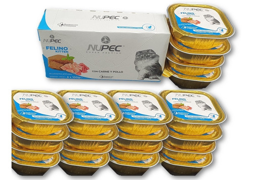 Nupec Felino Kitten Alimento Húmedo Gatito Pack 20 Latas