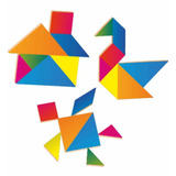 Jogo Tangram - Madeira 2068 Brincadeira De Criança