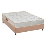 Cama Box Casal: Colchão D33 Castor Sleep Max Relax+base Crc