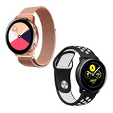 Combo Correa Malla + Transpirable Para Galaxy Watch Active 