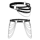 Topacc Goth Cinturón Cadenas Arnés Para El Cuerpo Para Mujer