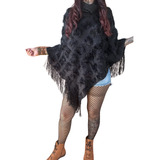 Poncho Peruano Feminino Boho Hippie Blusão Lã Inverno Tricô 
