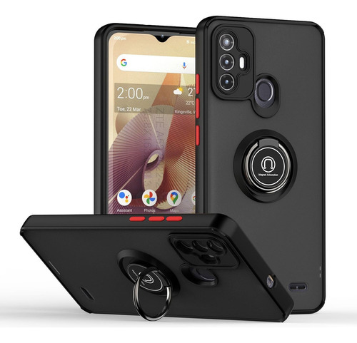 Funda De Teléfono Tpu + Pc Con Anillo Para Zte Blade A52