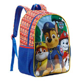 Mochila Escolar Infantil Xeryus Patrulha Canina Azul - 11772