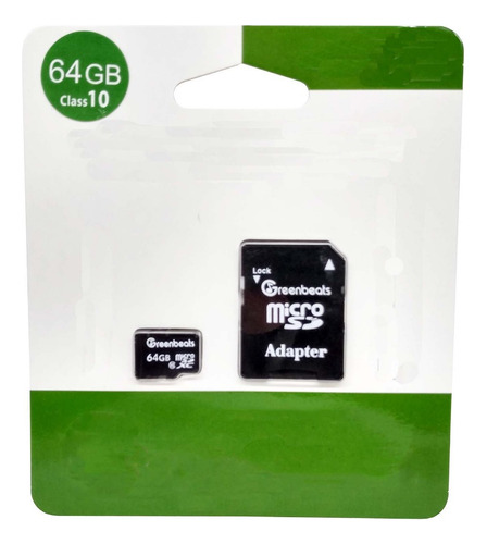 Memoria Micro Sdhc Greenbeats 64gb Clase 10