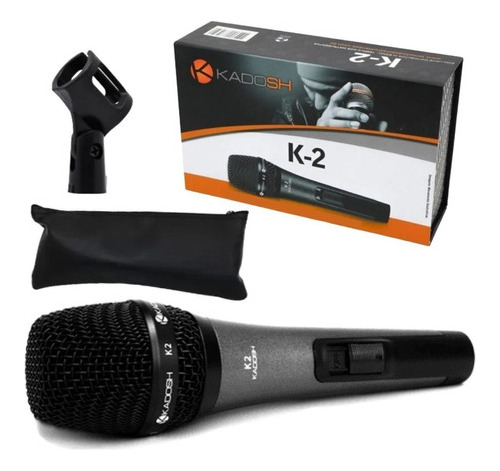 Microfone Dinamico Vocal Profissional K2 Kadosh