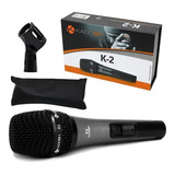 Microfone Dinamico Vocal Profissional K2 Kadosh