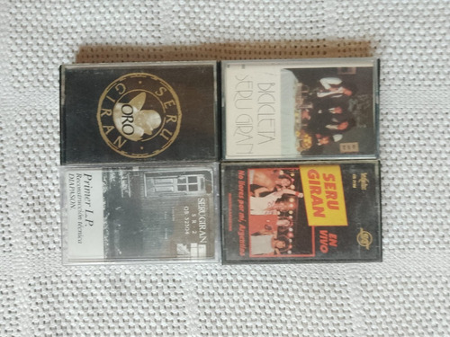 Lote De 4 Cassettes Originales De Musica De Seru Giran