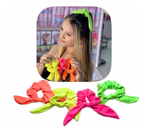 12 Xuxinha Scrunchies Atacado Revenda Barato Moda