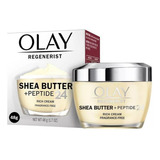 Olay Crema Hidratante Facial C/ Manteca De Karité + Péptidos