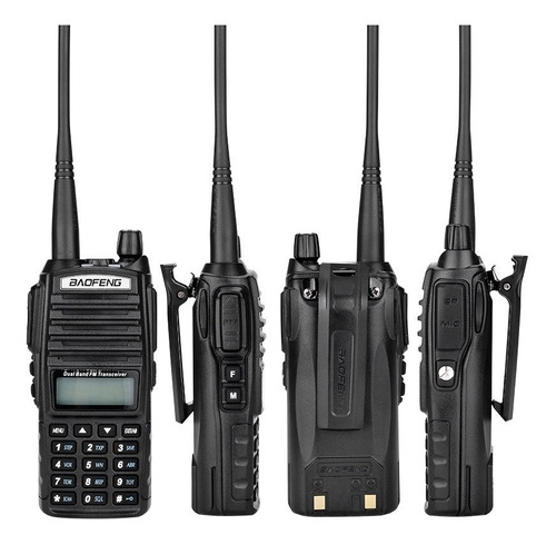 Pack 2 Radios Transmisor Walkie Talkie Baofeng Uv-82 Dual Ba