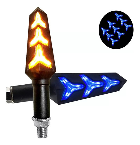 Direcciónales Led Motocicleta Secuencial Doble Función 2pz