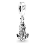 Charm Pandora Colgante En Plata De Ley Virgen De Guadalupe