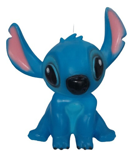Cofre Cofrinho De Gesso Stitch Azul Decoração Disney