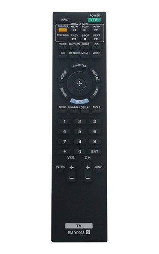 Control A Distancia Rm-yd035 Para Sony Para Kdl-40ex400