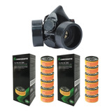 Kit Carbografite Máscara Respirador Cg306 + 12 Filtros Rc203