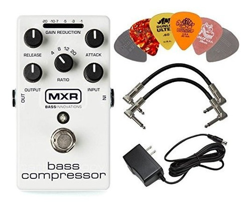 Mxr M87 Bajo Compresor Pedal De Efectos Con Fuente De Alimen