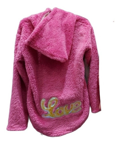 Campera Capucha Peluche Nena Nene Invierno 