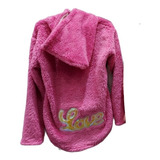 Campera Capucha Peluche Nena Nene Invierno 