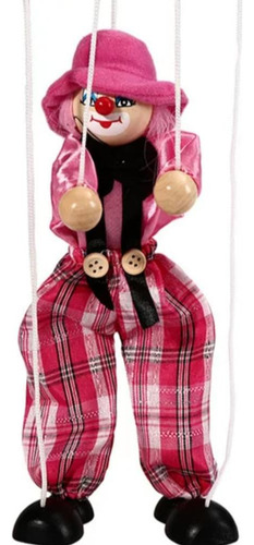 Marioneta Títere, Diseño De Payaso De Juguete Color Rosado