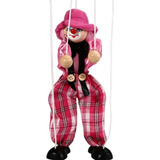 Marioneta Títere, Diseño De Payaso De Juguete Color Rosado