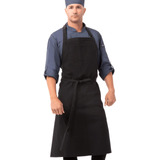 Chef Works Rockford Chefs Bib Delantal, Unisex, Gris Acero, 