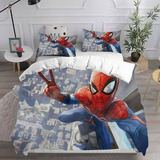 Juego De Cama De Spider-man Peter Parker Funda De Almohada 0