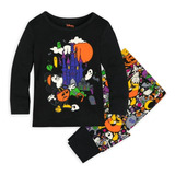 Pijama Bebé Mickey Mouse Halloween Disney Store 6-9m Algodon