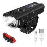 Kit Luces Led Bicicleta Delantera Y Trasera Usb Recargable