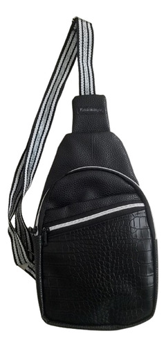 Mochila Bandolera Morral Cruzada Negro Viaje Felisi Style