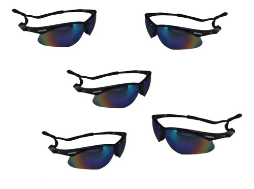 Lentes Nemesis Tácticos Tornasol Verde (paquete De 5 Piezas)