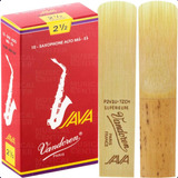 10 Palhetas Java Red Cut Nº2,5 P/sax Alto Original Vandoren