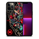 Funda Spiderman Multiverso Tpu Con Protector De Cámara