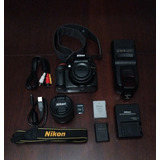 Nikon D5300 Kit 18-55mm. Flash Yongnuo 565ex Iii