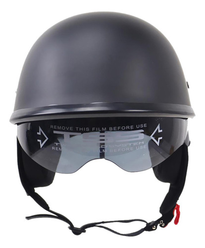 Mitad Plana De Moto Con Visera Abatible Para Cruiser Chopper