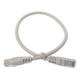 Patch Cord Cable Parcheo Red Utp Categoria 6 0.4 Mts Gris
