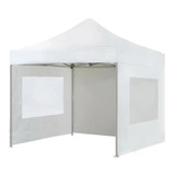 Gazebo Lexus Acero Premium 3x3 Mts C/ 3 Paredes Lat. Y Fondo