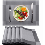 Set 6 Individual De Mesa Impermeable Ecocuero Warrior Café