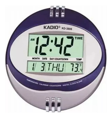 Reloj Digital De Pared Temperatura Fecha Original