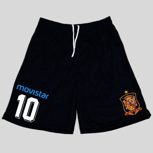 Short De Poliester Seleccion España Retro C/numero